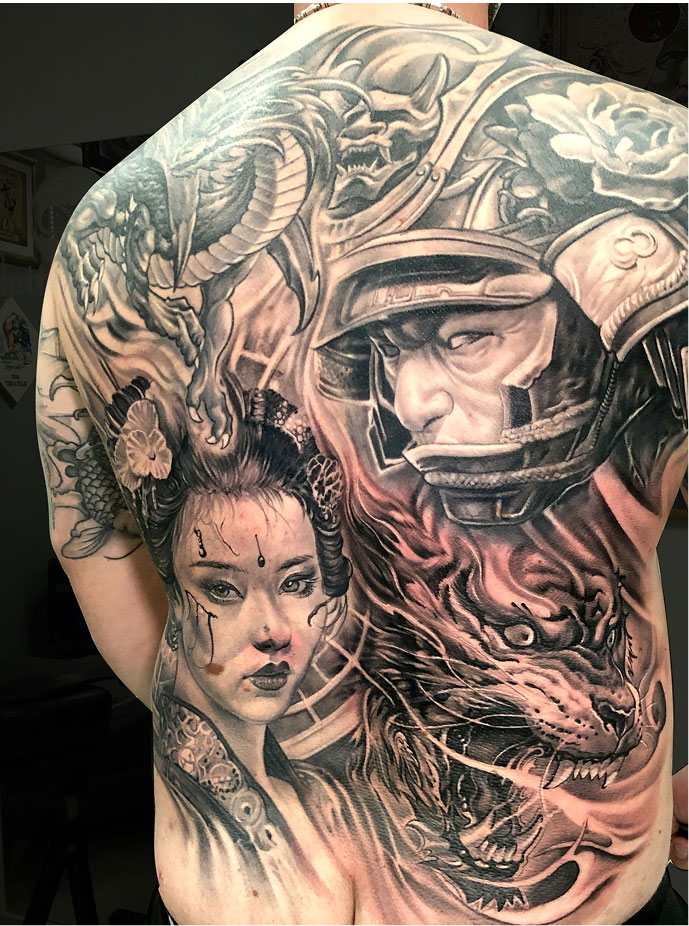 Tattoo Dejan tetovaža na hrbtu